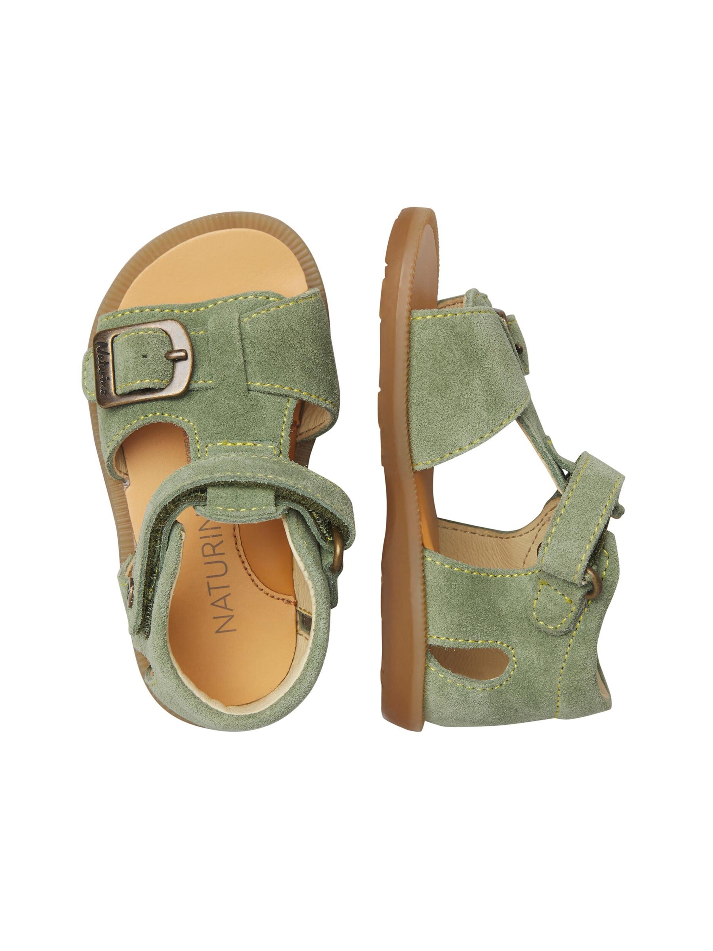 NATURINO Open schoenen 'QUARZO' in Groen