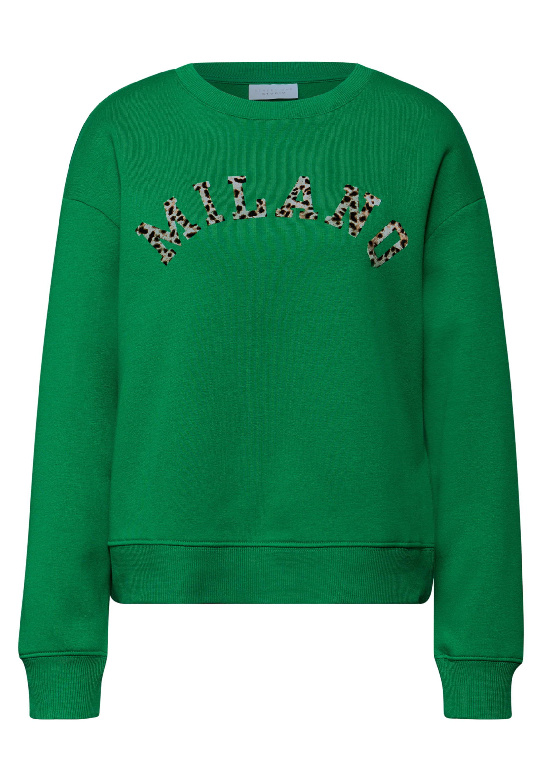 Street One Studio Sweatshirt in Green: front