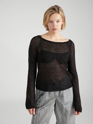 Monki Sweater in Black: front