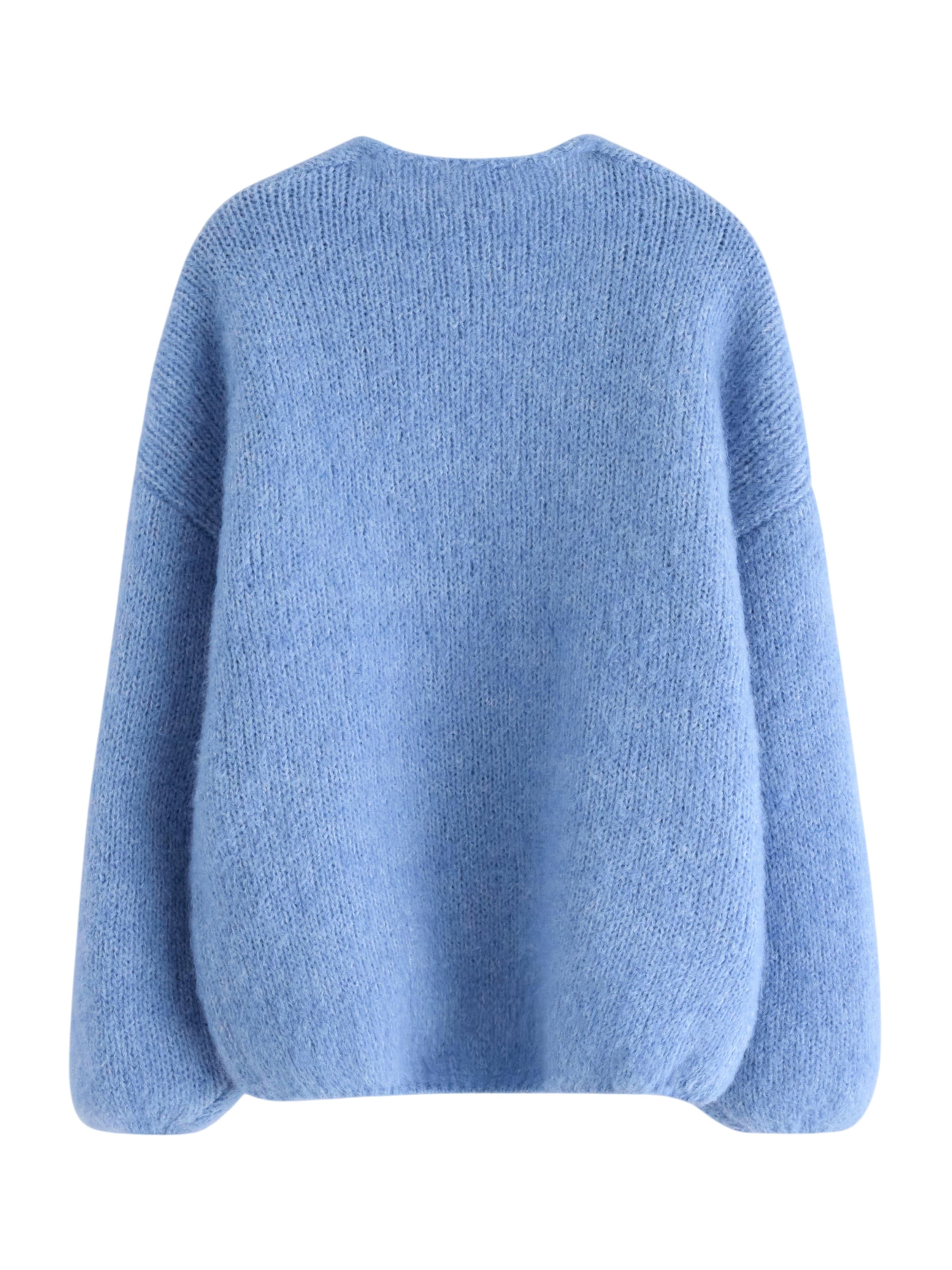 Lindex - Casaco de malha 'Vanessa' em azul