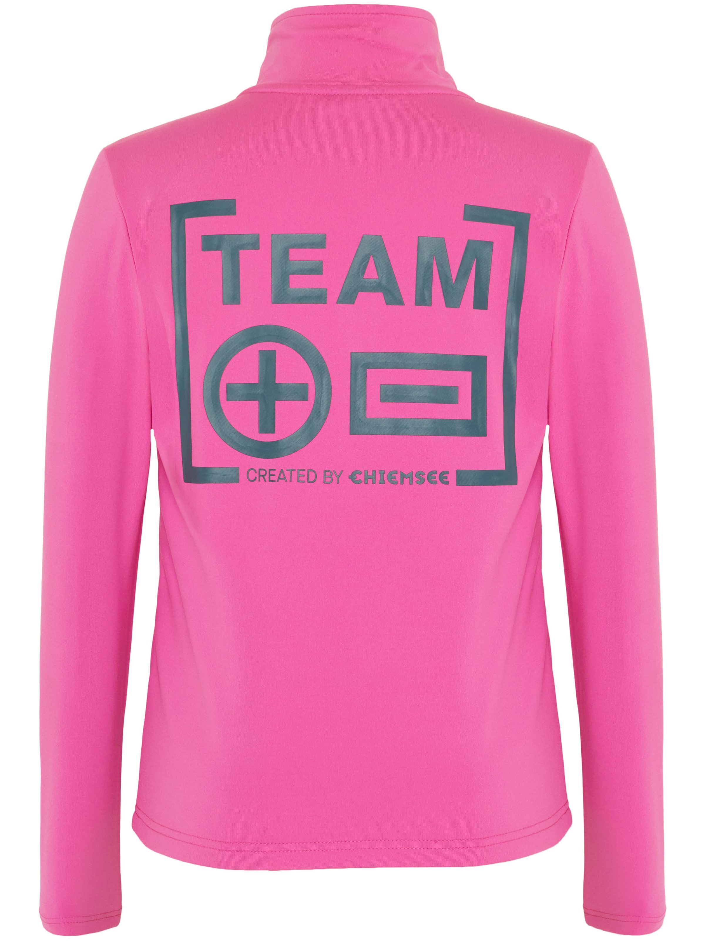 CHIEMSEE Fleecepullover ' mit PlusMinus-Print ' in Pink