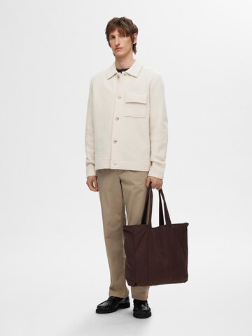 SELECTED HOMME Strickjacke in Beige