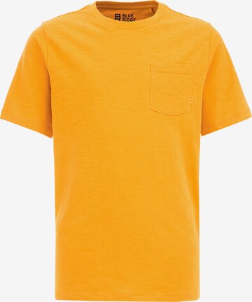 T-Shirt WE Fashion en jaune : devant