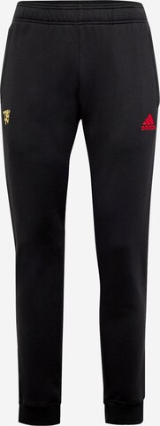 ADIDAS SPORTSWEAR Workout Pants 'Manchester United Chinese Story' in Black: front