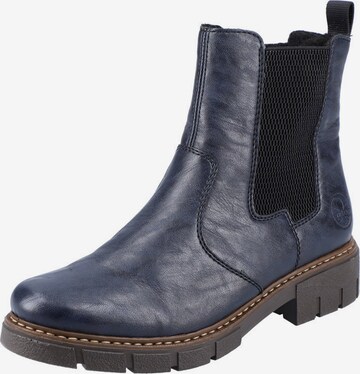 Bottines Rieker en bleu : devant