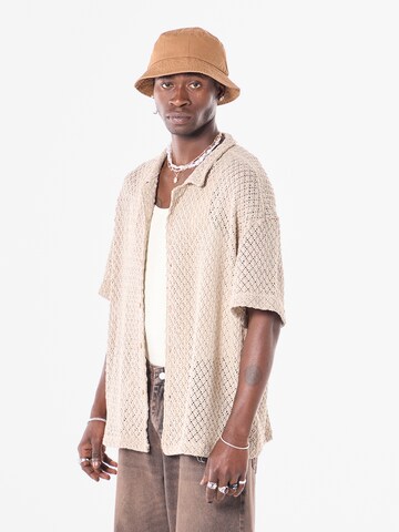 Comfort fit Camicia 'Hairy Toad' di VAMOS CLO in beige