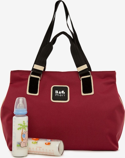 Bagmori Wickeltasche in beige / bordeaux / schwarz, Produktansicht