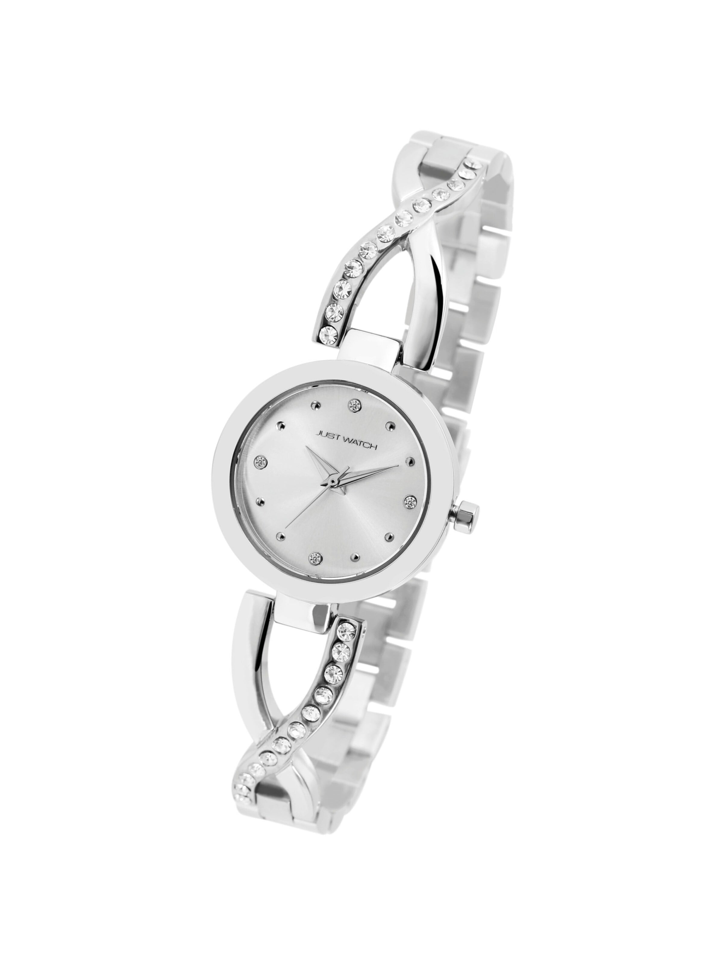 Just Watch Analog Watch 'Relana, 3 ATM' in Silver: front