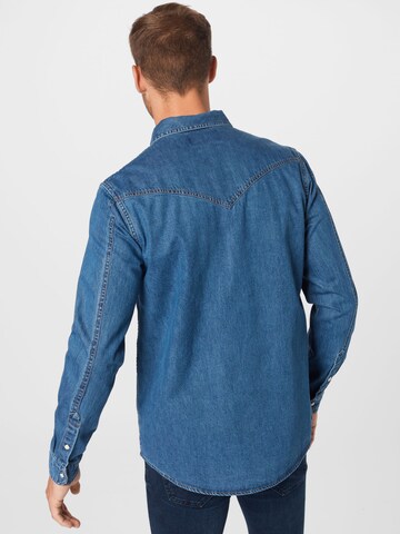 SCOTCH & SODA Regular fit Button Up Shirt in Blue