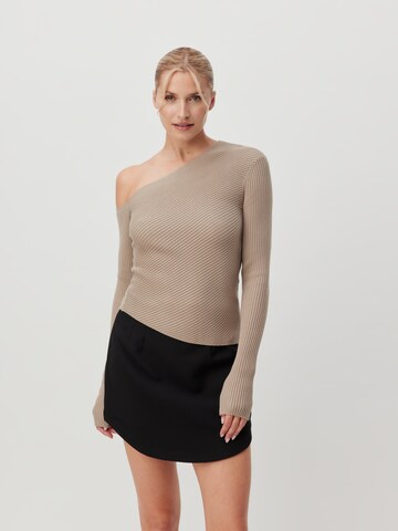 Pull-over 'Avena' LeGer by Lena Gercke en beige : devant