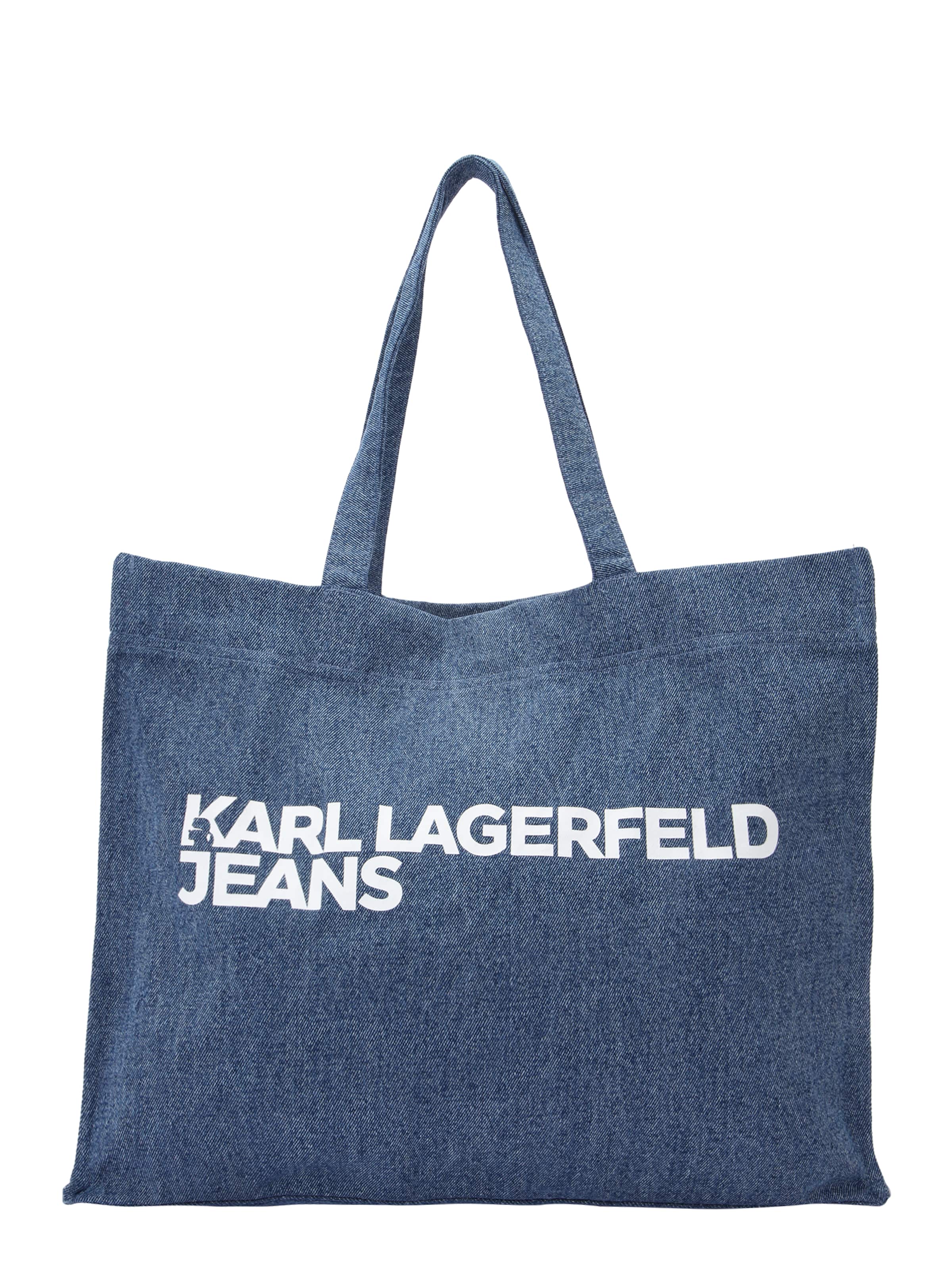 KARL LAGERFELD JEANS Чанта тип "Shopper" в синьо: отпред