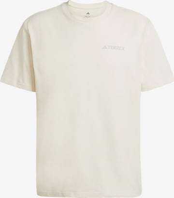 ADIDAS TERREX Functioneel shirt 'Polygiene Graphic' in Wit: voorkant