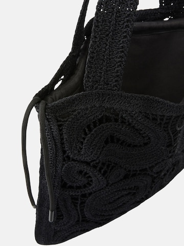 PINKO Handbag 'PINKO SHOPPER CROCHET GEOMETRICO BORSA' in Black