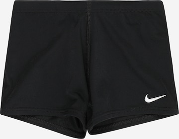 Abbigliamento da mare sportivo di Nike Swim in nero: frontale