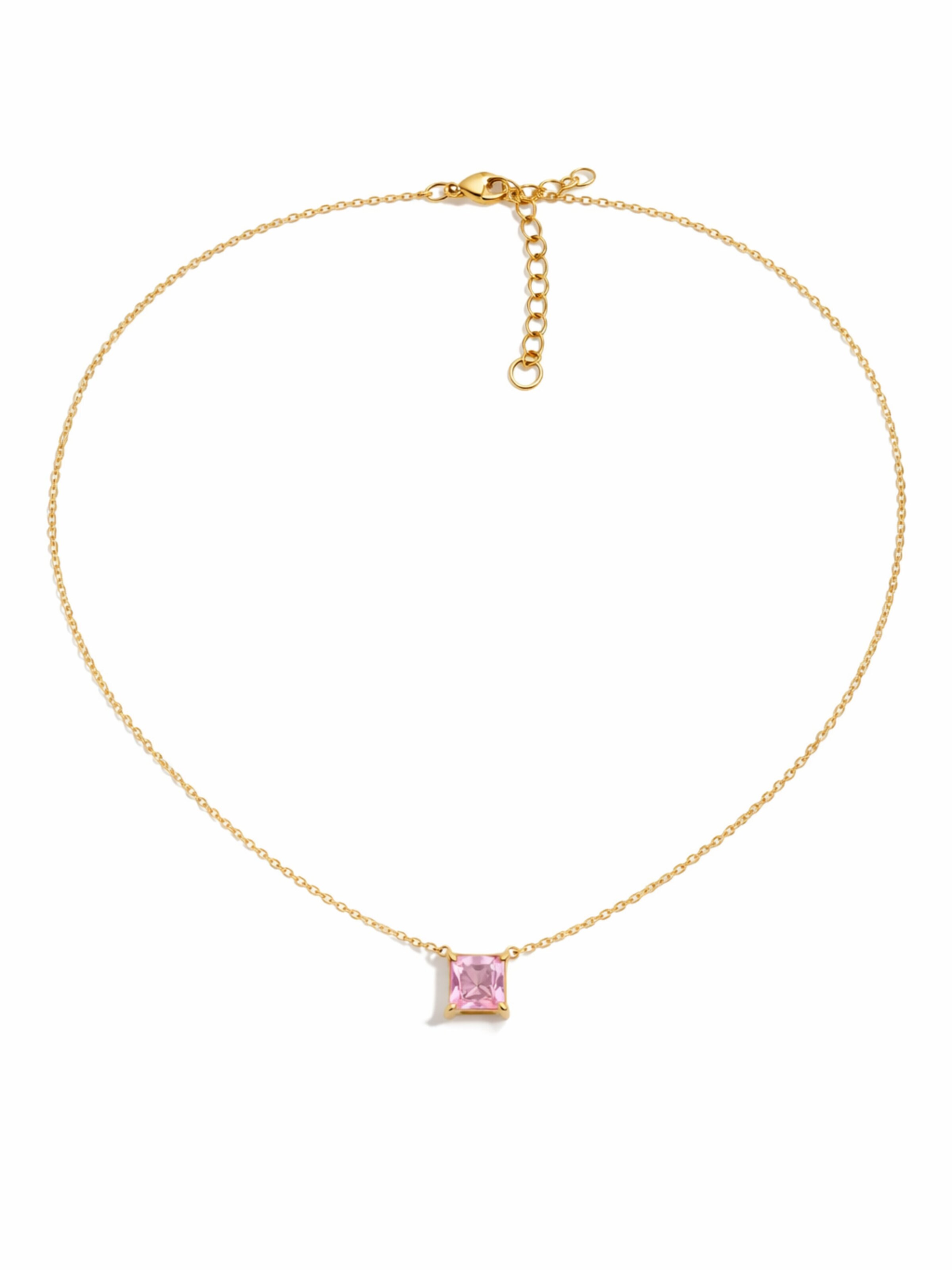 Pure Schmuck Necklace 'Lumi Touch Halskette | Bridgerton' in Pink: front