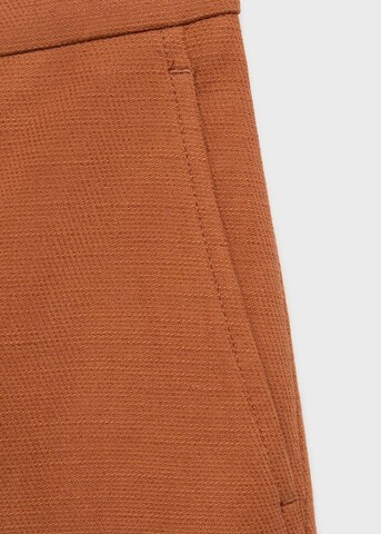 MANGO Wide Leg Hose 'Daisy' in Braun