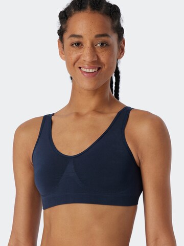 Bustier Soutien-gorge ' Seamless Light ' SCHIESSER en bleu : devant