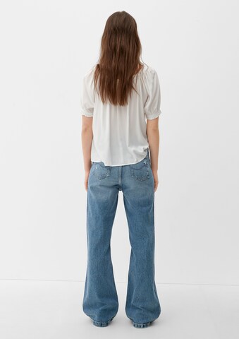 Wide leg Jeans di QS in blu