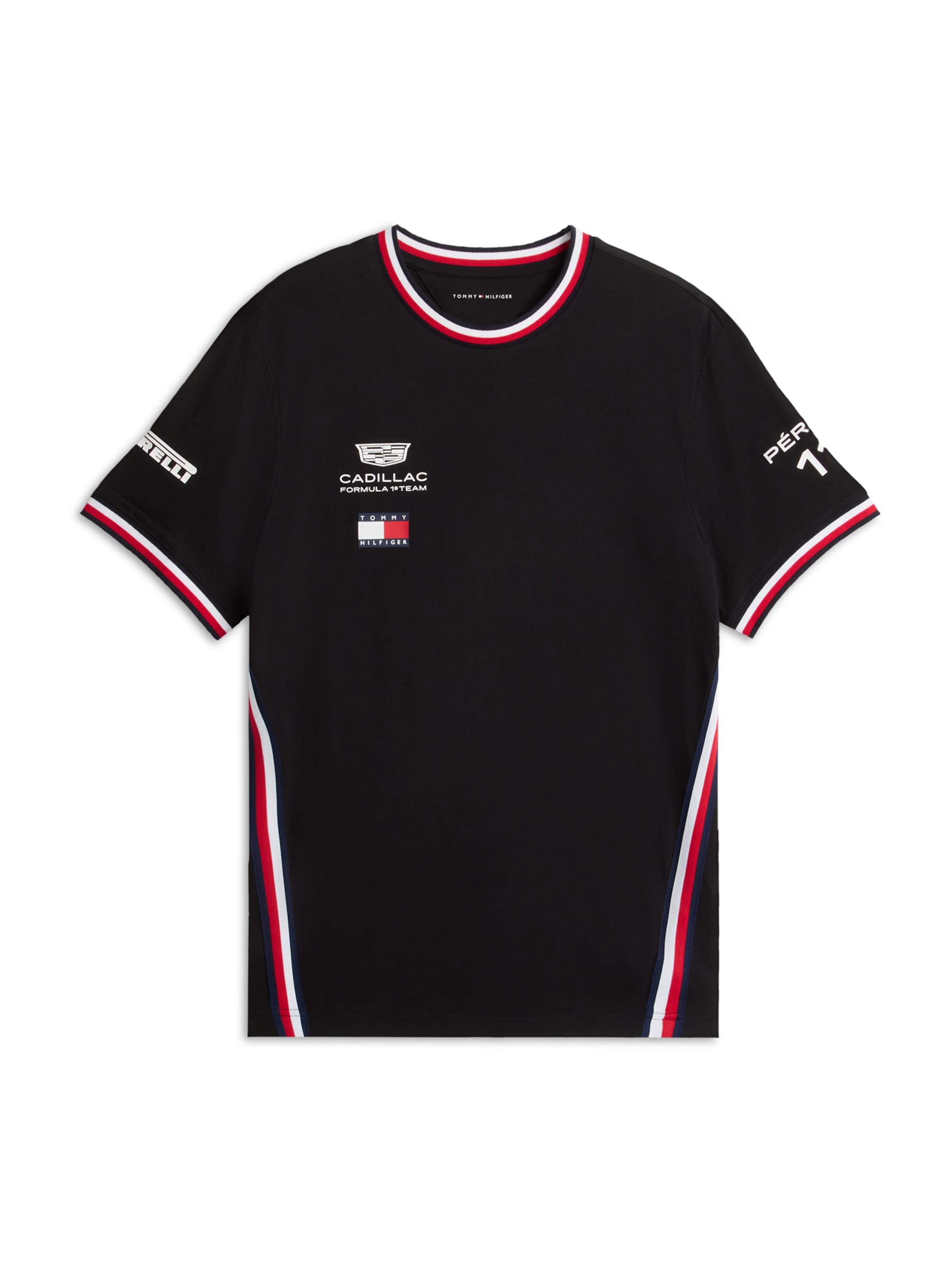 TOMMY HILFIGER Tričko 'X CF1 Replica Perez Tee' - Čierna: predná strana