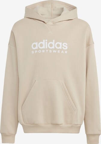 ADIDAS PERFORMANCE Athletic Sweatshirt in Beige: front