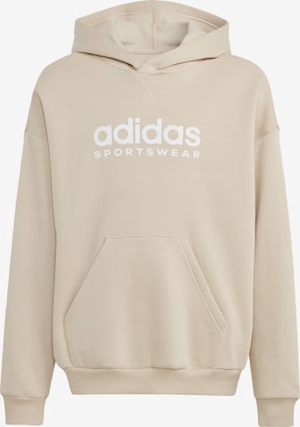 ADIDAS PERFORMANCE Sportief sweatshirt in Beige: voorkant