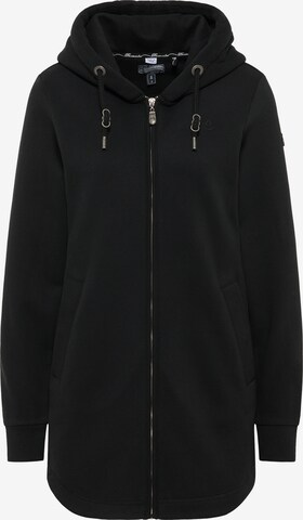 DreiMaster Vintage Sweatjacke in Schwarz: predná strana