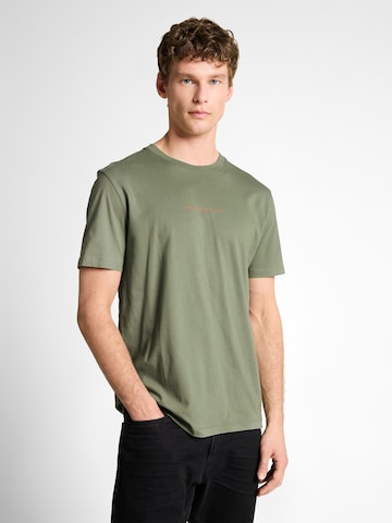 Tricou de la TOM TAILOR DENIM pe verde: față