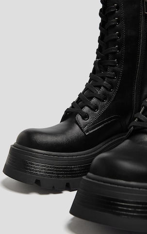 Pull&Bear Lace-up boot in Black