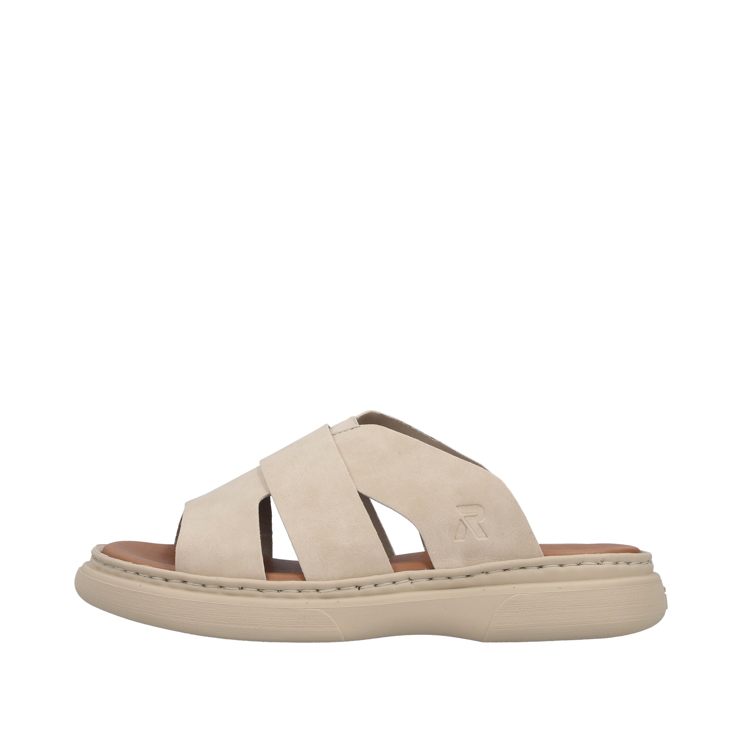 Rieker Pantolette in Beige: Vorderseite