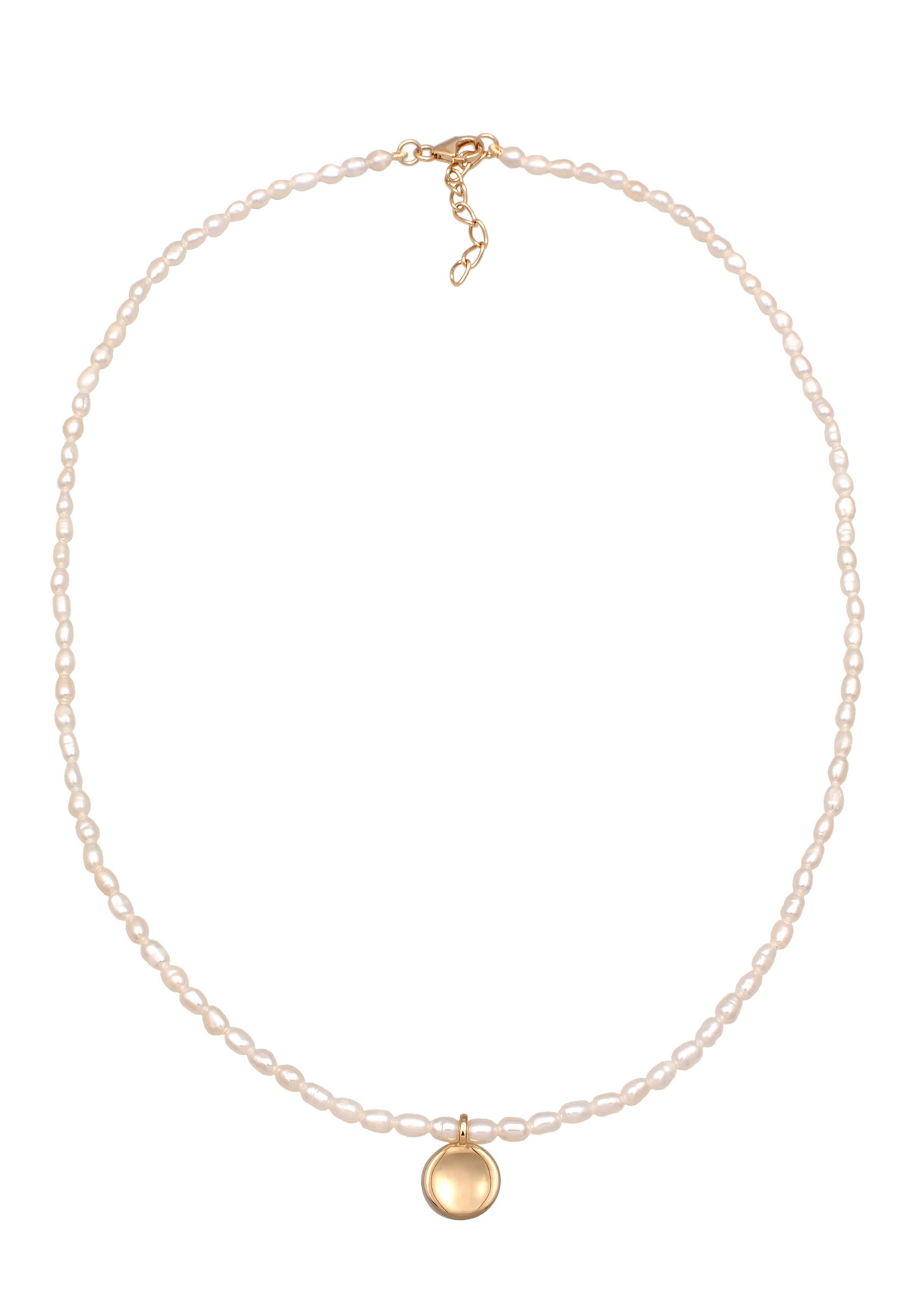 ELLI PREMIUM Necklace in White: front