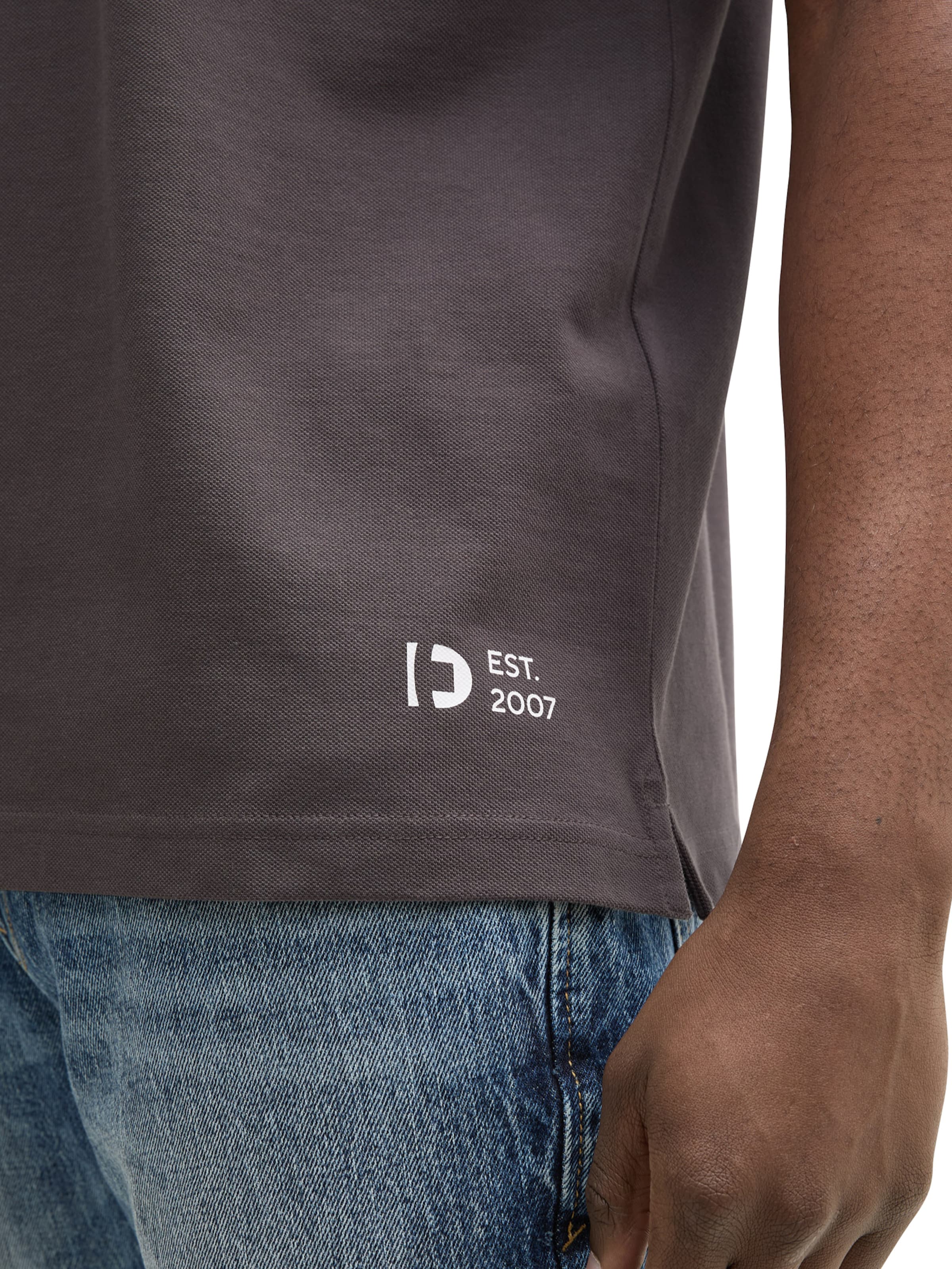 TOM TAILOR DENIM T-Shirt 'Mao' in Grau