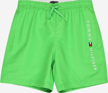 Tommy Hilfiger Underwear Rövid fürdőnadrágok - zöld: elől