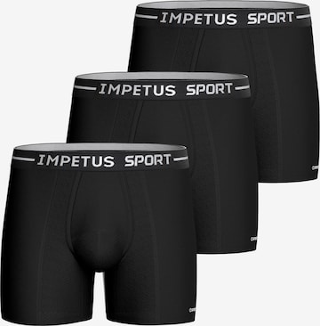 Boxers IMPETUS en noir : devant