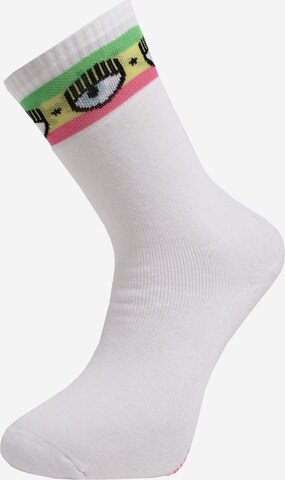 Chiara Ferragni Socks 'CALZINI' in White: front