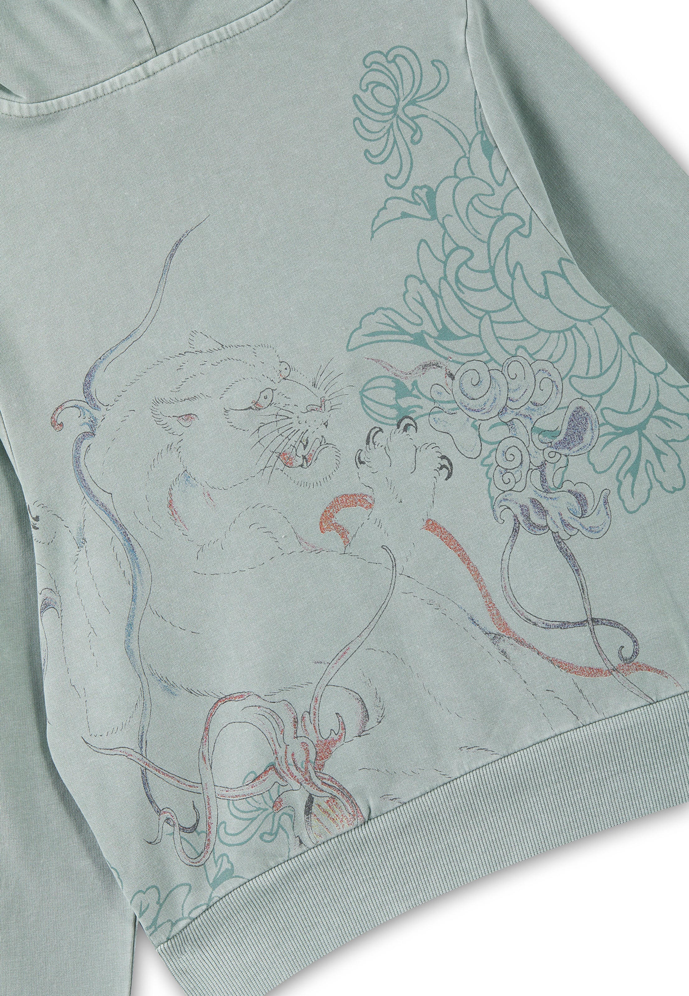 Ed Hardy Кофта на молнии в Зеленый