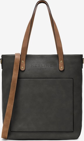 Herling Shopper 'Poussin' in Grey: front