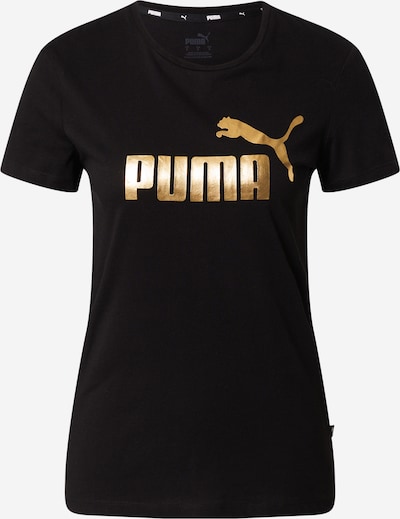 PUMA Functioneel shirt 'Essentials+' in de kleur Goud / Zwart, Productweergave