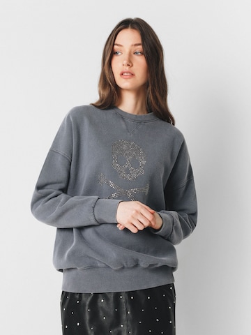 ScalpersSweater majica - siva boja: prednji dio