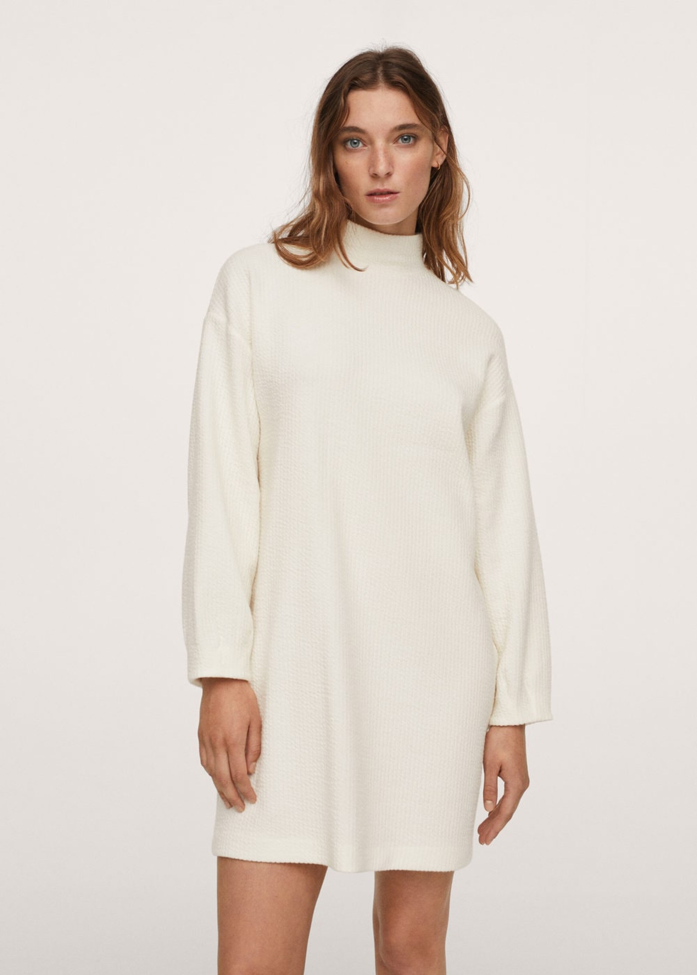 Frauen Kleider MANGO Strickkleid 'Antonela' in Ecru - GJ07448 Frauen Kleider MANGO Strickkleid 'Antonela' in Ecru - GJ07448