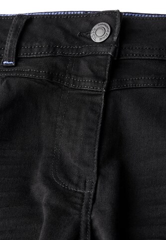 CECIL Slimfit Jeans im Slim Fit in Schwarz