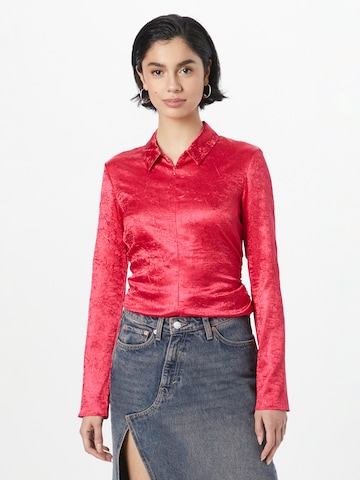 Samsøe Samsøe - Blusa 'Ivana' em vermelho: frente