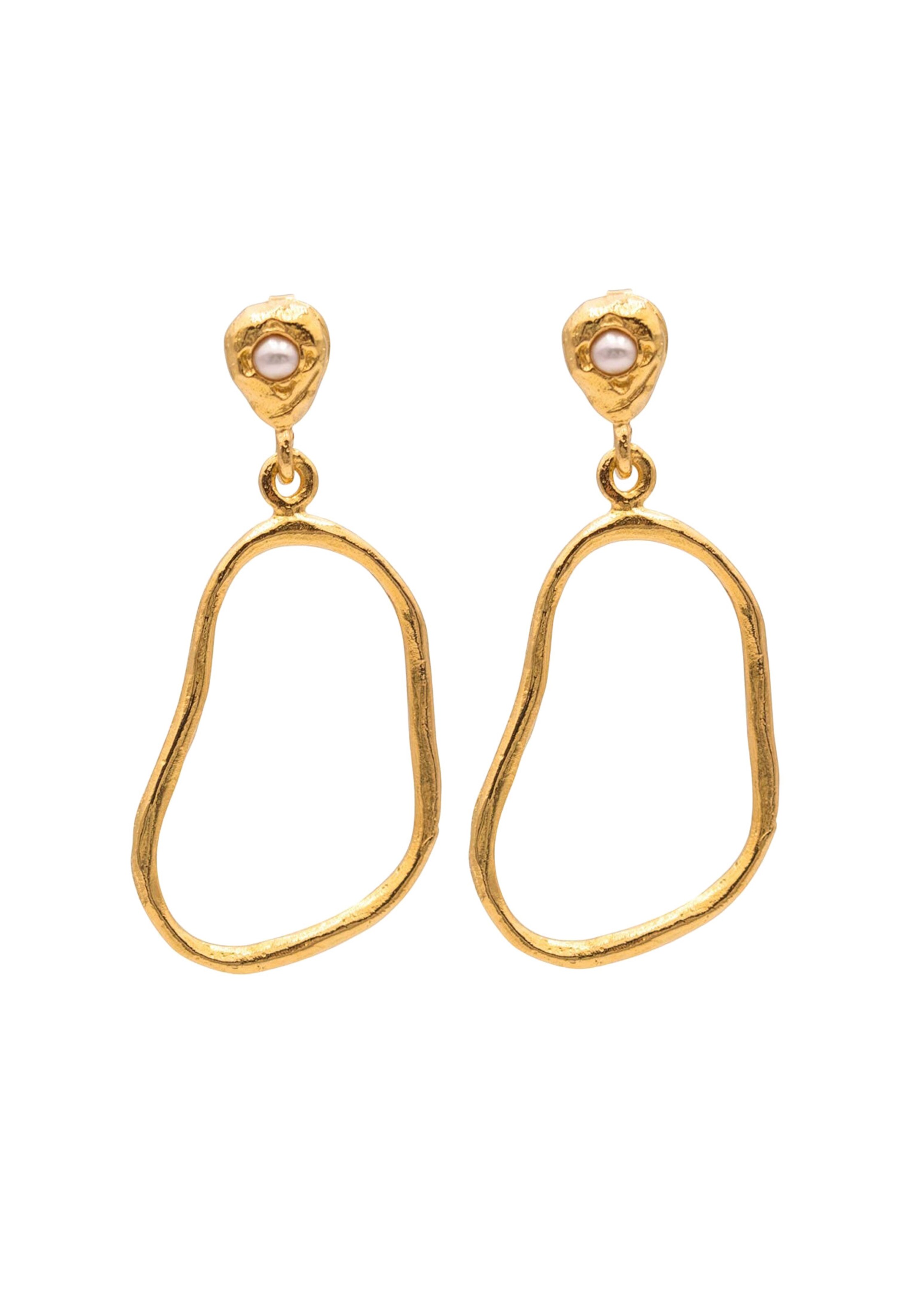 Haze&Glory Oorbellen in Goud: voorkant