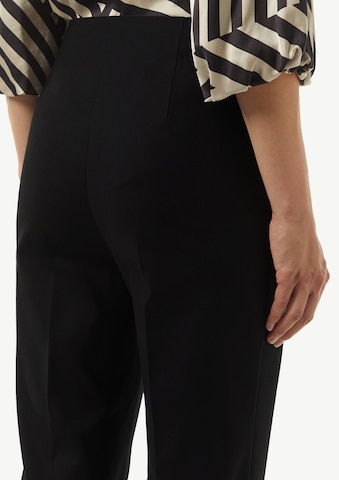 COMMA Flared Broek in Zwart