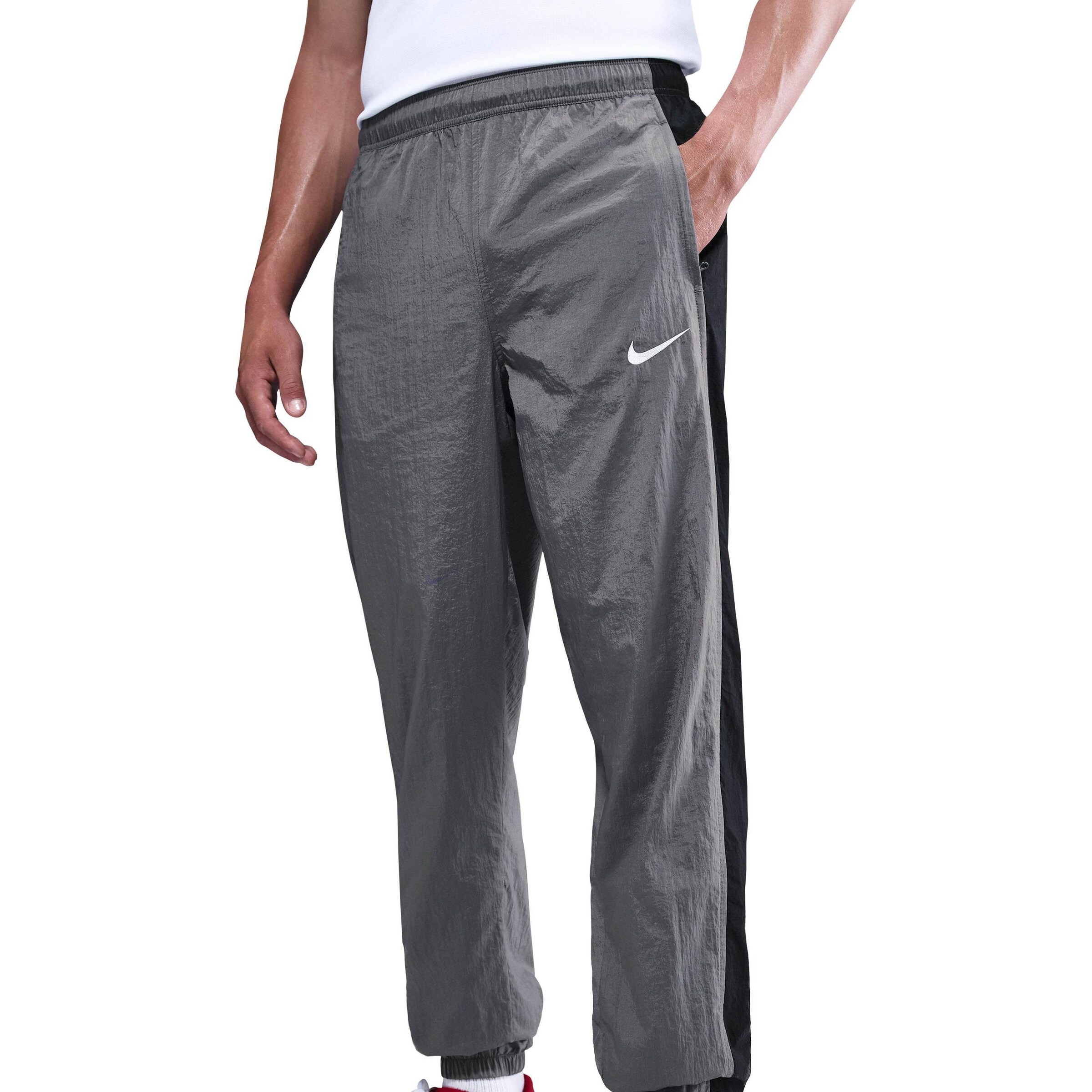 NIKE Tapered Workout Pants 'Total 90' in Grey