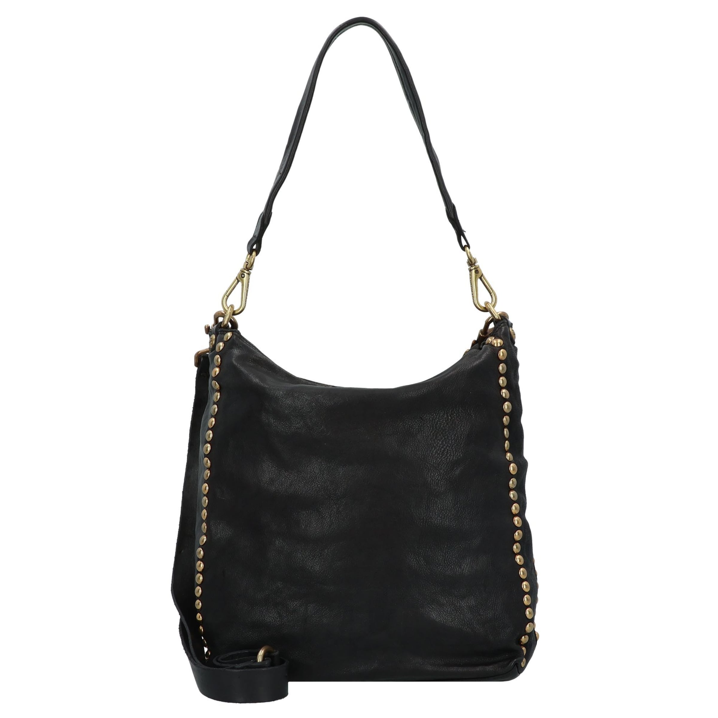 Campomaggi Schultertasche 'Lisa' in Schwarz: Vorderseite