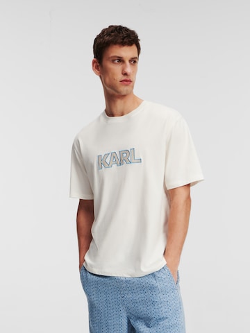 Karl Lagerfeld - Camiseta en blanco: frente