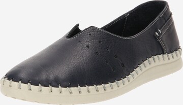 Bata Instappers in Blauw: voorkant