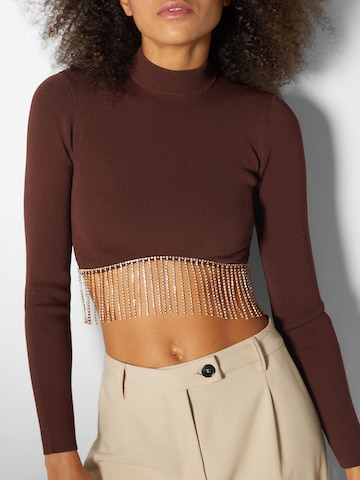 Pull-over Bershka en marron