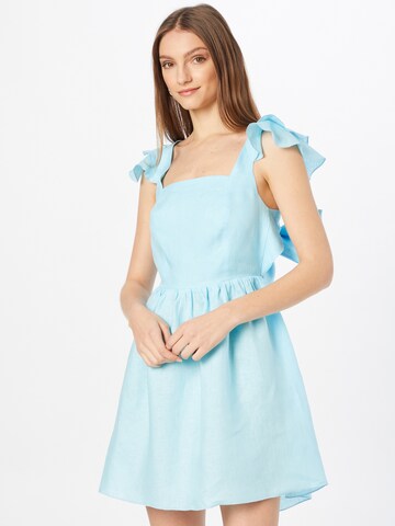 KAN Cocktail Dress 'LOVE-IN-A-MIST' in Blue: front