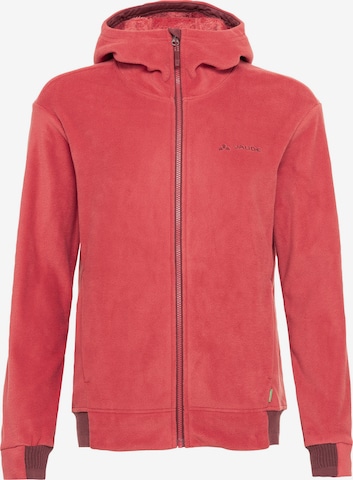 VAUDE Athletic Fleece Jacket 'Neyland' in Red: front